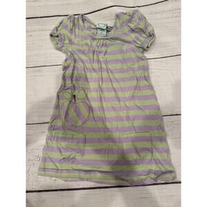 Circo Purple and Green Striped Dress 2T